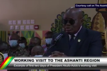 The first 2-days activities of President Akufo-Addo's visit to the Ashanti Region