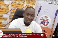 BIC donates 70,000 Pens to 70,000 Students in Ghana