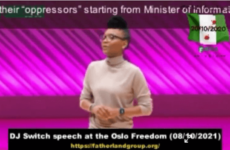 DJ Switch's Speech at the Oslo Freedom Forum