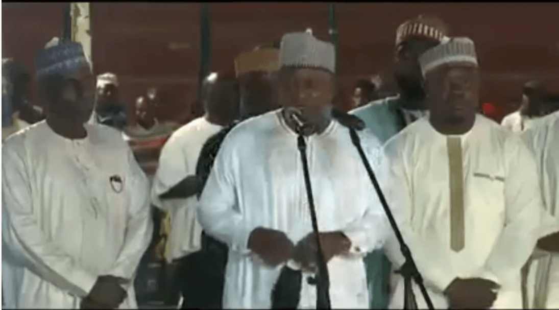 John Mahama recites full verse of Qur'an Chapter 112 at the 2021 National Maulid.