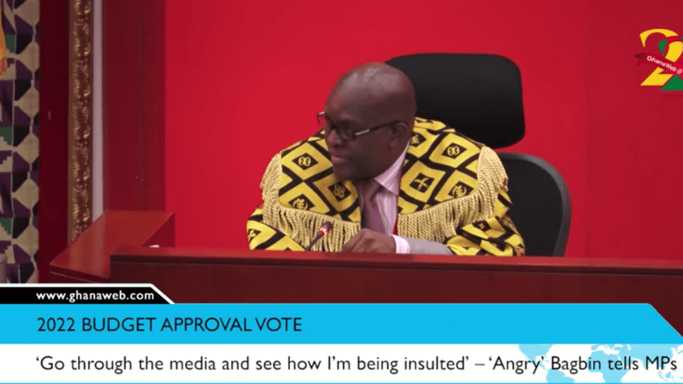 ‘Go through the media and see how I’m being insulted’ – ‘Angry’ Bagbin tells MPs